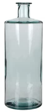 Mica Decorations Guan Flasche/Vase, Glas, Transparant, 15 x 15 x 40 cm