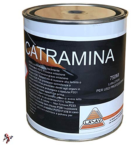 Catramina impermeabilizzante protettiva bituminosa liquida nera 4 lt