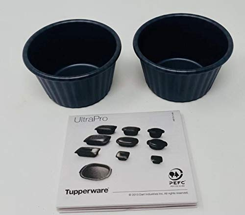 TUPPERWARE kleine Ultra Form Backform Backofen grau NEU 175ml 175 ml 2er Set Souffle Muffin Kuchen Auflauf
