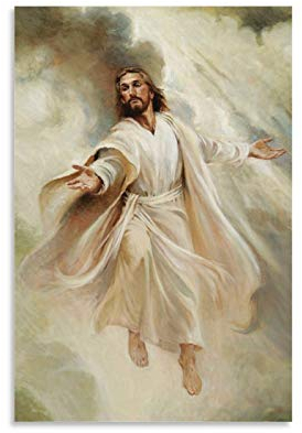 chenyun Jesus Christus Poster Christus Jesus Besuche Die Neue Welt Poster Dekorative Malerei Leinwand Wandkunst Wohnzimmer Poster Schlafzimmer Gemälde