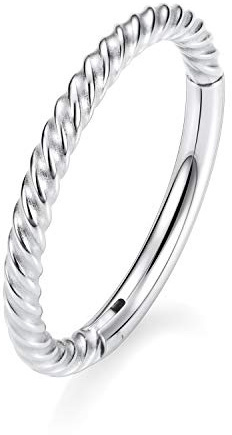 316L Chirurgischer Stahl Klappbarer nahtloser Septum-Clicker-Ring 20G / 18gG / 16G / 14G / 12G / 10G / 8G Nasenring Tragus Knorpel Helix Daith Tragus Ohrring Reifen Piercing Schmuck für Frauen Mädchen