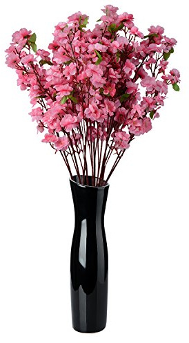 EESLL Fiori artificiali di pesco, 15 mazzi di fiori di pesco primaverili da 66 cm, fiori di seta, fiori finti alti, rami di pesco per matrimoni, casa, Natale