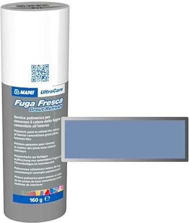 MAPEI Ultracare FUGA FRESCA 168 Ceruleo Polymerlack zur Renovierung der Farbe der Betonfugen, Grout Refresh Flasche 160 g.