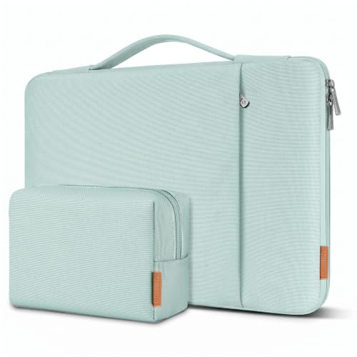 DOMISO Laptoptasche 17 Zoll Laptophülle Laptop Tasche Hülle | Wasserdicht Laptop Schutzhülle Case für 17 17,3 HP/Dell/Lenovo/ASUS/Acer/LG/MSI Gaming Laptop/Razer Blade 17/18,Minzgrün