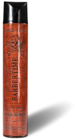 Barbertime Haarspray Extra Strong Hold 400ml – ultrastarker Halt für Männer & Frauen | Trocknet schnell & verklebt nicht | angenehmer Duft | Rückstandsfrei mit Barbershop-Qualität