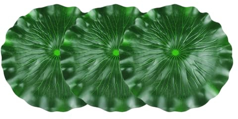 IMIKEYA 3st Simuliertes Lotusblatt Wasser Schwimmende Lotusblätter Teich-Lotusblatt-Ornament Schwimmende Dekorationen Für Aquarien Seerosen-Ornamente Lilie Pflanze Wasserblatt Eva