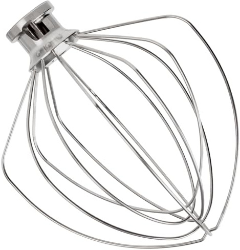 Wire Whip Stainless Steel for KitchenAid 6 Quart Bowl-Lift Stand Mixer, KN256WW 6-Wire Whisk Attachment, Balloon Whisk, Heavy Duty, Dishwasher Safe