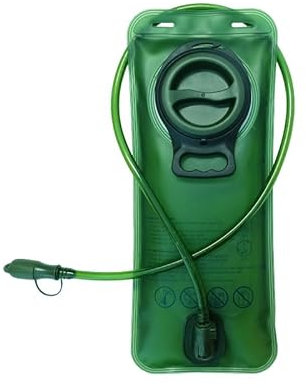 XZSUN Outdoor Trinkblase, 2L-2.5L-3L Wasserblase für Wanderrucksack, auslaufsichere Wasserreservoir-Aufbewahrungstasche, Wassertasche für Radfahren, Wandern, Camping (Militärgrün, 1L)