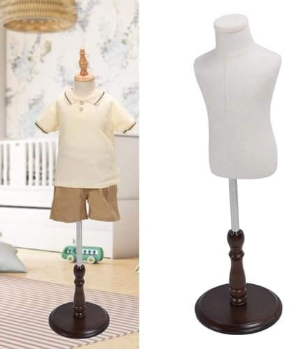 Schneiderpuppe Kinder Im Alter von 0–1 Jahren – Schaufensterpuppe Zum Schneidern mit Stativ aus Holz