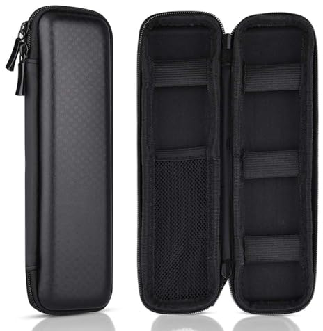Jormftte Schwarz Stift Tasche Federmäppche, Stift Tasche Aufbewahrungstasche für Executive Füllfederhalter, Stylus, USB Kabel, Electric Toothbrush