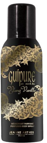 JEANNE ARTHES - Deodorante da donna Guipure Ylang - Spray profumato - Profumo Ylang Yang Vaniglia - 150 ml