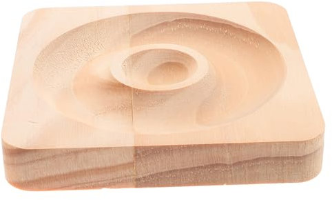 BUGUUYO Holz Armbandbrett Armbandherstellungstablett Mit Perlenhalter Beige Rund Schmuckorganizer Für Juweliergeschäft Und Heim