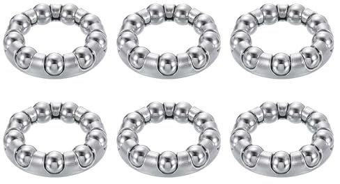 QUARKZMAN Cuscinetto a Sfere per Pedivella della Bicicletta 1/4Pollice (6.35mm) x 9 Sfere, 6pz Cuscinetti a Sfere di Ricambio per Cuscinetti del Movimento Centrale Bicicletta Riparazione