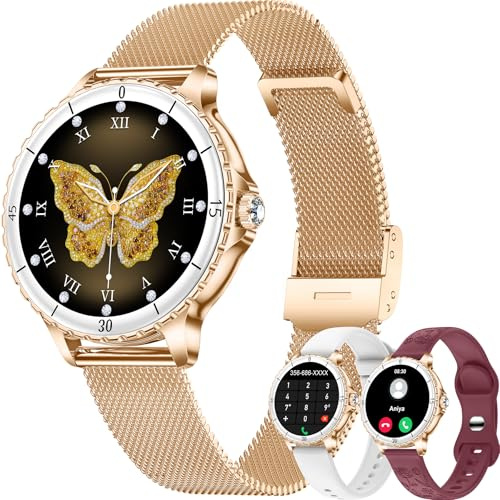 Betatree Smartwatch Donna, 1,27 Orologio Donna Smartwatch con Effettua/Risposta Chiamate, Fitness Tracker con 100+ Sportive, Contapassi, SpO2/Cardiofrequenzimetro, IP68 Smart Watch per Android iOS