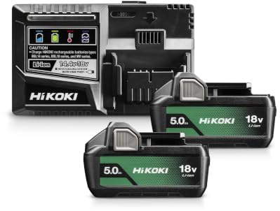 Set de démarrage Batterie (2X 5,0Ah 18V) HIKOKI UC18YSL3WKZ
