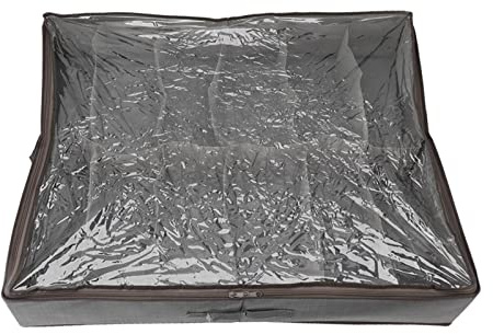 TOPINCN Organizzatore di Stoccaggio delle Scarpe Sotto il Letto, Cassetto di Deposito per Scarpe, Bidoni Organizzativi di Calzature, Scatola del Contenitore Pieghevole con Finestra e