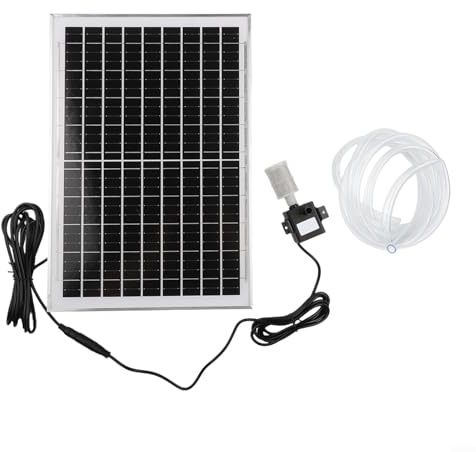 UTTASU 10W Solar Wasserpumpe Mit Filter Teichpumpe Tauchpumpe Umwälzpumpe Für Fischteich Garten Wasserzirkulation Sauerstoffpumpe Solarpanel 9V Filterpumpe