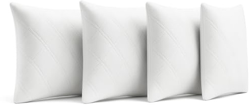 Cuscino Memory Foam - Fiocchi di schiuma memory - Ergonomico e Comfort Traspirante per un sonno riparatore - Busta in microfibra - Certificato Oeko-TEX (50 x 70 cm, 2 unità)