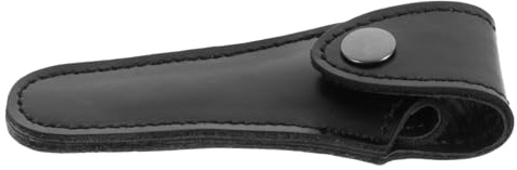 UTHCLO Trompetenmundstück Tasche aus Rindsleder Schwarz Aufbewahrung für Horn und Tenorhorn Mundstücke Leicht Portabel