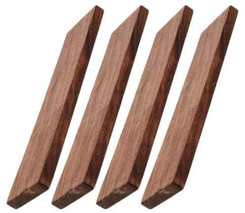 WOONEKY 4 Pièces Planches Noyer Massif Épaisses pour Bricolage et Sculpture Bois à Graver et Travailler de Bois pour Projets de Menuiserie et Artisanat