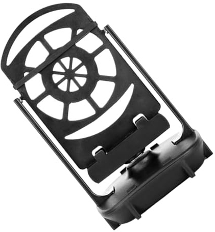 DECOMELODY Contapassi Doppio Supporto in Plastica Nero Movimento Oscillante Silenzioso Design Minimalista e Stabile per Telefono per Uso Quotidiano
