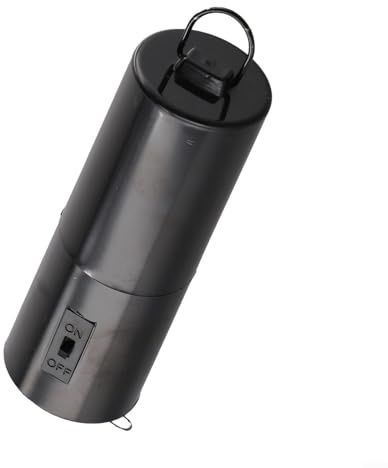 Carillon à vent rotatif, alimenté par piles, avec crochet, mécanisme en plastique noir 30 tr/min pour décoration intérieure et extérieure, boule miroir, cellule D requise