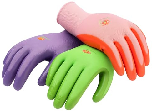 6 Pairs Women Gardening Gloves with Micro-Foam Coating - Garden Gloves Texture Grip - Working Gloves For Weeding, Digging, Raking and Pruning, Medium, Assorted color