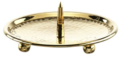 Kerzenteller mit Dorn (12cm Innen Durchmesser)