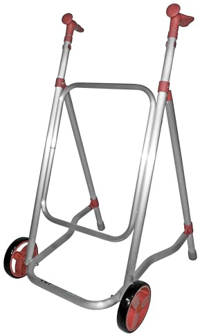 Forta - Andador Car, Andador para ancianos, Ruedas fijas delanteras, Andador Plegable, Peso máximo 125 kg, Coral