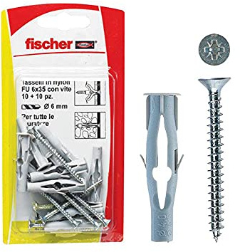 Fischer, Tasselli Universali FU 6X35 V K con vite.