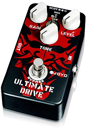 JOYO Overdrive Distortion Pedal Reichhaltiger Overdrive an der Grenze zur Verzerrung für E-Gitarren-Effekt – Bypass (Ultimate Drive JF-02)