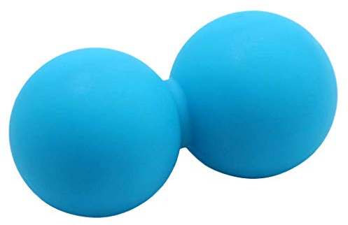 Tubayia Silikon Duoball Faszienball Massageball Selbstmassage Ball für Arme, Nacken und Rücken (Himmelblau)