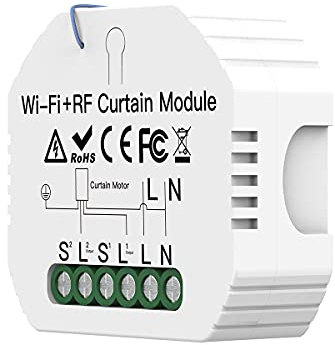 Modulo Tapparelle WIFI 2.4G + RF 433 + Pulsante Saliscendi, WiFi Curtain Module Per Tende Persiane Tapparelle Elettriche, APP TUYA e Smart Life, Compatibile Con Alexa e Google Home
