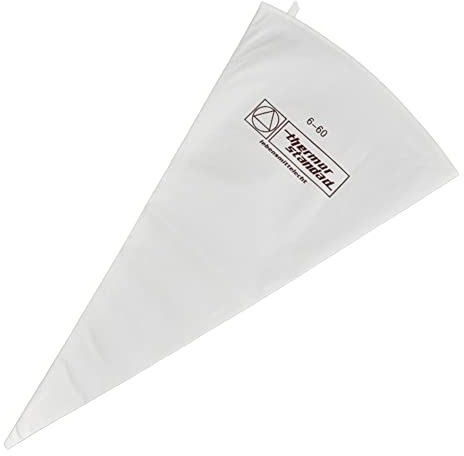 LIZHOUMIL Piping Bag Cotton Canvas 6-60 Reusable Thickened Professional Cream Bag Dressing Bag White