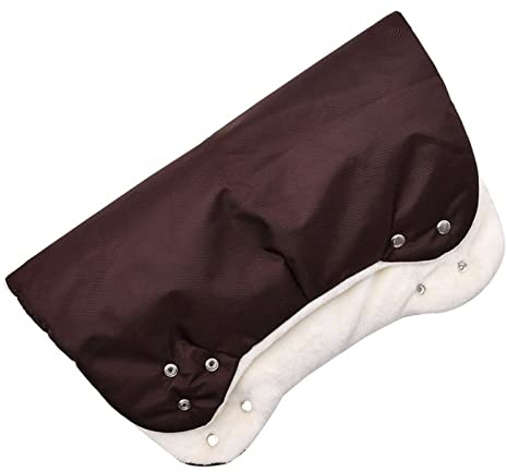 Handvärmare för barnvagnar Universal Storlek Handvärmare Handvärmare Handhylsa för Barnvagn Universal Storlek Barnvagn Hylsa för Barnvagn med Flanell inomhus (Svart)