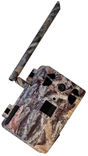 Caméra de chasse avec détecteur de mouvement - Vision nocturne - Transmission de téléphone portable - Carte SIM LTE 4G - Application Live - Trail - Chasse - Outdoor - 6 batteries puissantes -