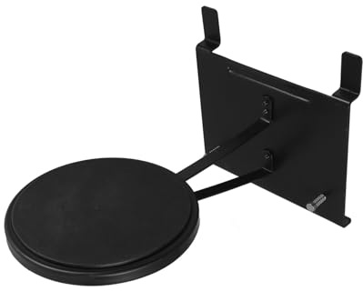 Toyvian Doppelfußpedal Übungspad Bassdrum Pedalpad aus Stahl Gedämpftes Übungspad für Schlagzeug mit Tragbarem Kickdrum Trainer Zufällige Farbe