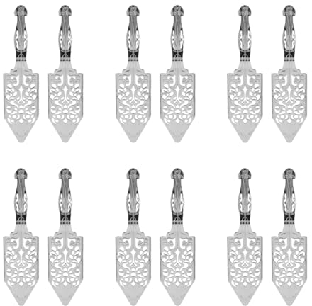 AutoSwan 12 Pieces Absinthe Spoons, Stainless Steel Absinthe Cocktails Spoon Making Kit Gothic Absinthe Fountain Spoon Dripper