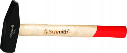 Schmith martello da fabbro 800 g con manico in legno ergonomico, acciaio al carbonio forgiato e temprato, ideale per lavori di costruzione e ristrutturazione, robusto ed equilibrato