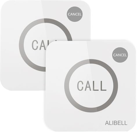 ALIBELL Pulsante di chiamata di allarme antipanico pulsante di allarme remoto sirena stroboscopica allarme allarme di emergenza pulsante antipanico per casa/negozio/fabbrica/scuola pulsanti di