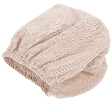 Garneck Oval Bread Proofing Basket Cloth Liner 30x14x8cm, Beige Cotton Dough Bread Baking Cover, Elastic Sourdough Banneton Liner for Artisan Baking Supplies