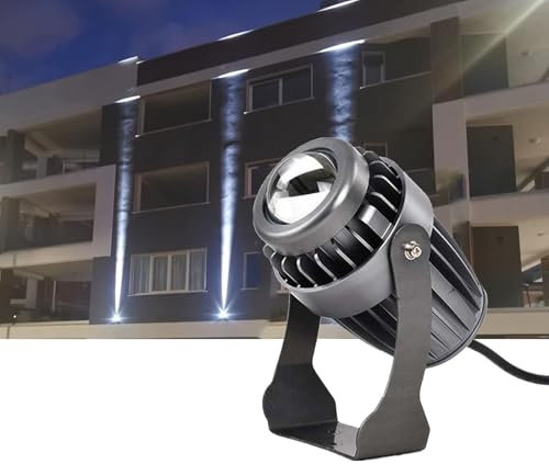 Luci Paesaggistiche - Faretti Da Incasso For Esterni - Faretto LED, Lampada Da Parete Per Esterni Da 10W Illuminazione Paesaggistica, Faretto LED Impermeabile IP67 Faretto A Fascio Stretto(Warm White)