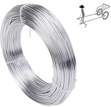 Hantverkstråd 2 mm x 20 m, silvertråd, smyckestråd silver