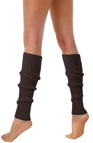 Generisch Beinwärmer für Erwachsene, Unifarben, Einheitsgröße, Stulpen, Socken, Overknees, 80er Jahre, Kostüm, Karneval, Mottoparty