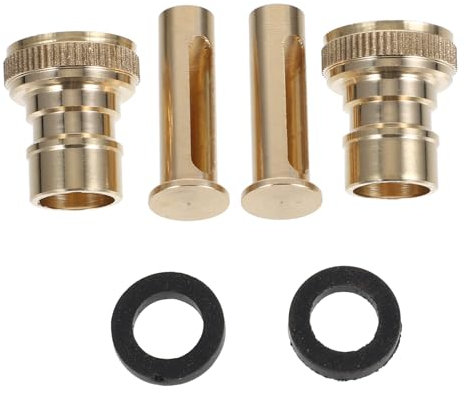 DIYEAH 2pcs Garden Tap Adapter Water Stop Connector Faucet Coupler for Washing Machine