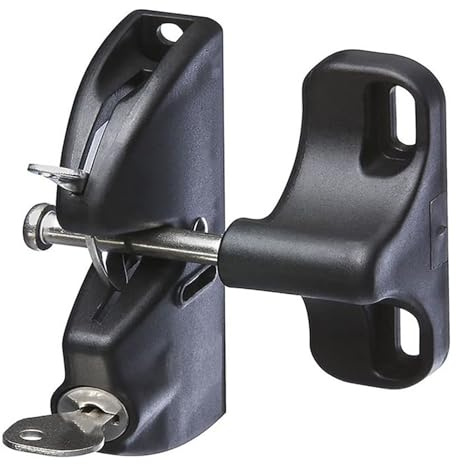 lmoikesz Double-Sided Automatic Locking Gate Latch,Key Lockable Fence Lock for Child & Pet Secure,Pool Garden Yard Lock for Wood Metal Gates