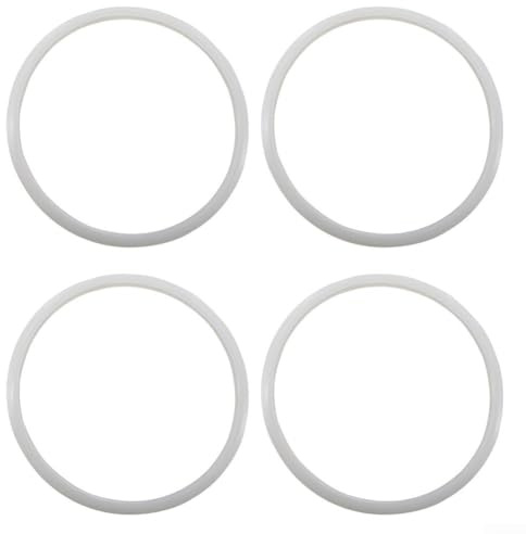 Anillo de sellado de silicona de repuesto para ollas de aleación de aluminio, sello de goma transparente para una seguridad óptima en la cocción (A 24 cm)