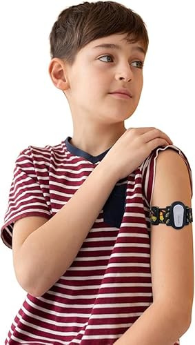 Brassard Enfant Ajustable pour Dexcom G6 et Dexcom ONE - Dia-Style - Brassard Confortable et Réglable pour Capteur - XS (18-25 cm ~ 7-9.8 in)