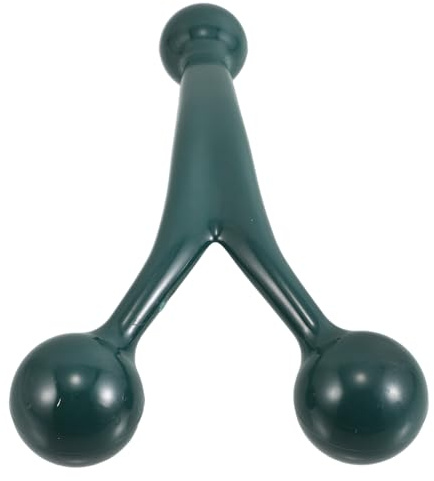SOLUSTRE Manuelle Massagerolle mit 3 Kugeln für Fuß und Schultermassage Ergonomisches Handmassagegerät aus Ps mit Tragbarem Design für Reise und Büro