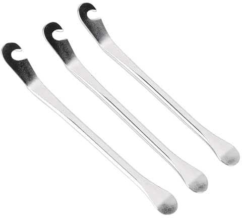GEERYZHE Reifenheber-Set – Robuste Metall-Reifenmontierwerkzeuge mit Ergonomischem Griff für die Reparatur von Motorrad-, Auto- und LKW-Reifen, 3-teiliges Reifenlöffel-Set für Einfaches Entfernen